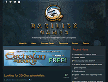 Tablet Screenshot of basiliskgames.com